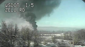 Train carrying crude oil derails & catches fire, triggering evacuations in Custer, Washington (PHOTOS, VIDEO)