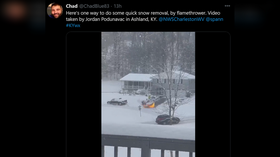 Kentucky Fried Snow? KY resident uses FLAMETHROWER to clear driveway during Christmas storm (VIDEO)