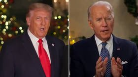 Media hammers Trump... for delivering SAME Christmas message as Biden