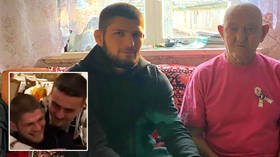 ‘Send me location’: Russian UFC legend Khabib repeats famous line to celebrity chef before meeting 92yo oldest resident of village