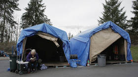 ‘Blood on their hands’: Covid-struck homeless occupy Washington hotel & refuse to leave until city finds them long-term shelter