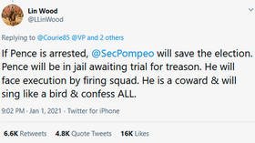 Trump lawyer & conservatives disown vocal pro-MAGA attorney Lin Wood after he says Pence may 'face FIRING SQUAD for treason'