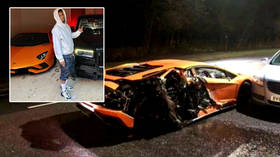 Drink-driving arrests made after Premier League ace Mousset's $400,000 Lamborghini is wrecked in midnight crash with parked cars