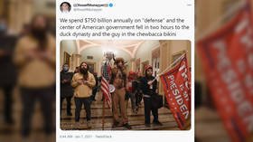 I’m not a conspiracy theorist, but how does a bloke in a Chewbacca bikini outwit the nation’s finest and storm the Capitol?
