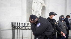 US Capitol police chief resigns as force refutes reports an officer ‘died of events stemming from riot’