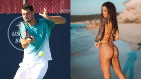 ‘I risked my life’: Tennis bad boy Bernard Tomic celebrates with reality TV stunner after spat over Australian Open qualification