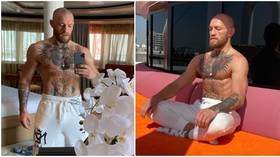 Zen master: Relaxed Conor McGregor arrives at Fight Island on luxury yacht before final preparations for UFC 257