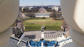 Flag-packed National Mall, razor wire & military patrols give off surreal vibes ahead of Biden’s ‘virtual’ inauguration (PHOTOS)