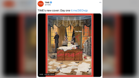 ‘Did Antifa blow through there?’ TIME cover depicts Biden's first day in Oval Office ransacked by Trump
