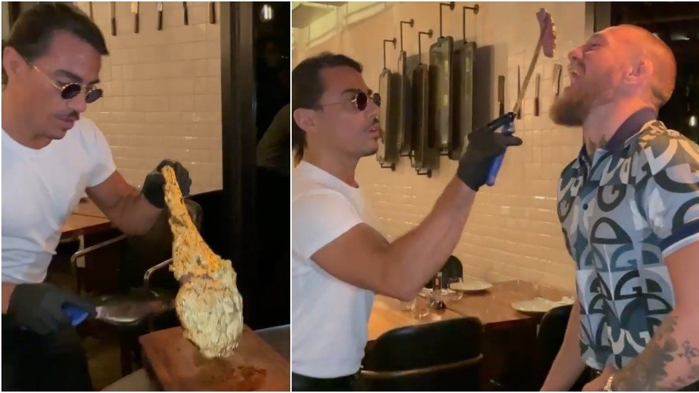 ‘You messed it up!’ Conor McGregor indulges in $1K gold-plated steak ...