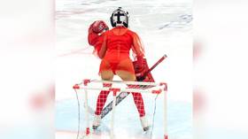 ‘Feminists won’t like it’: Cheeky photo of Russian hockey club Spartak’s ‘new goalie’ courts controversy