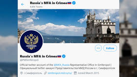 Ticked off: Ukraine launches campaign to force Twitter to strip blue checkmark from Russian Foreign Ministry’s Crimean account