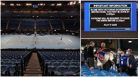 Fans forced to leave Australian Open MIDWAY THROUGH Djokovic match as Covid-19 sends Melbourne into lockdown