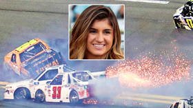 ‘Didn’t get the finish I wanted’: NASCAR starlet Hailie Deegan crashes at Daytona, multi-truck carve-up ends season opener (VIDEO)
