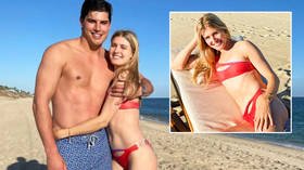 ‘She should retire from tennis’: Starlet Eugenie Bouchard and new NFL quarterback boyfriend Mason Rudolph mocked over beach snap