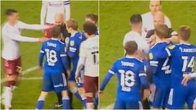 ‘I want to see more of this’: Fans SUPPORT English referee after he squares up to footballer in extraordinary clash (VIDEO)