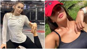 Russian MMA starlet Avsaragova works up sweat as she prepares for Bellator bow – and says Insta DMs are FULL of marriage proposals