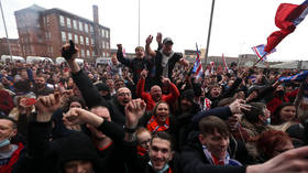 WATCH: Overjoyed Rangers fans flout Scotland lockdown rules as they stand on brink of first title in 10 years