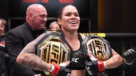 ‘She can beat some of the men’: Amanda Nunes retains UFC featherweight crown with routine win over Megan Anderson