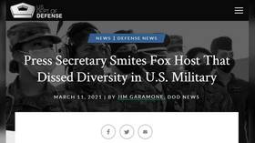 Pentagon slams Fox News’ Tucker Carlson for segment on ‘feminine’ US military