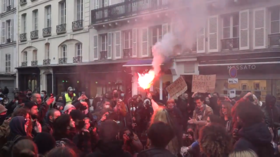 ‘My camera against your baton’: Protesters rally in Paris as Senate debates controversial bill aimed at protecting police (VIDEO)