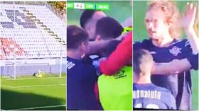 ‘The best goal I’ve ever seen’: Football fans stunned by 70-YARD wonderstrike in Italian Serie B game (VIDEO)