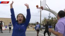 ‘Don’t ever celebrate too soon’: American TV presenter suffers cruel basketball embarrassment in viral VIDEO