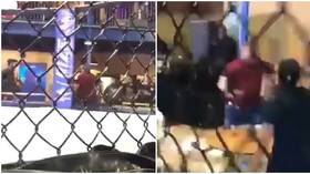 Police hunting gunman who fired shots amid mass brawl at Florida MMA event as shocking new footage emerges