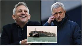 ‘Mourinho signs Evergreen’: Gary Lineker trolls Tottenham boss after giant shipping container chokes Suez Canal