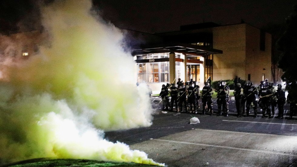 ‘Are We At War?’ Police Fire Tear Gas And Flashbangs Amid BLM Protests ...