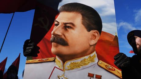 Participant of the ceremony of laying wreaths and flowers at the burial place of Joseph Vissarionovich Stalin at the Kremlin wall.