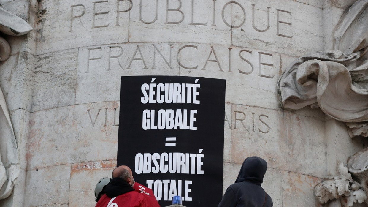 Activists from the anti-globalisation organisation Attac protest against a "global security bill" at the Place de la Republique in Paris, France, (FILE PHOTO) © REUTERS/Benoit Tessier