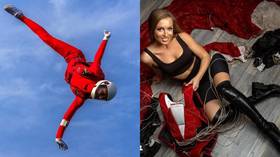 Queen of the sky: Meet Russian skydiving star Anastasia Barannik – who dreams of going to space