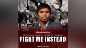 ‘Fight me instead’: Filipino boxing legend Manny Pacquiao hits out at spate of attacks on elderly Asians in US