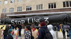 Native American activists ‘KILL’ BLACK SNAKE outside White House in anti-pipeline protest after marching through DC (PHOTO, VIDEO)