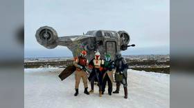 WATCH Mandalorian ship get DESTROYED by Siberian ‘mini-tornado’, weeks after Star Wars fans erect ‘Razor Crest’ replica on hill