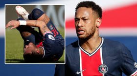 Disaster for Neymar: Riled Brazil star sent off on his first start in months as Paris Saint-Germain flop in top-of-the-table clash