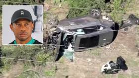 Tiger Woods was driving ALMOST DOUBLE SPEED LIMIT before horror crash, police reveal