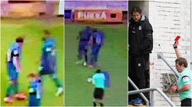 ‘It’s embarrassing’: Feuding teammates in ‘budget version of Zidane vs. Materazzi’ as player is sent off for ‘headbutt’ (VIDEO)