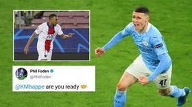 Man City star Foden ‘FURIOUS’ with HIS OWN social media team after they tweet challenge to Mbappe before Champions League showdown