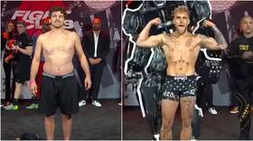 ‘Did he even train?’: Ben Askren shows off ‘dad bod’ ahead of Jake Paul boxing match as fans goad him for ‘beer belly’ (VIDEO)