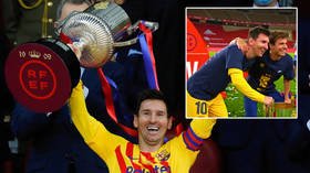 ‘Like a meet-and-greet’: Lionel Messi’s own teammates mocked for begging for pics after Barcelona batter Bilbao to win cup (VIDEO)