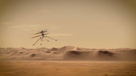 NASA celebrates first ever powered flight on another planet, as Ingenuity helicopter rises above Mars