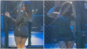 ‘Miss MMA’: Bellator bombshell Loureda flaunts figure as she steps into cage ahead of comeback