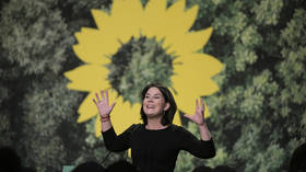 Germany’s trampolining ‘Queen of the Greens’ leaps into the lead to replace Angela Merkel as the ruling alliance fades