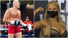 Lingerie-loving Ebanie Bridges decries ‘double standards’ as Tyson Fury trains in underwear – only to find out reason for stunt