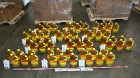 Australian police seize over HALF A TON of liquid meth disguised as cooking oil from Mexico