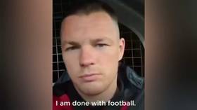 Scottish footballer Cox RETIRES AT HALF-TIME after rival captain ‘goads him over failed suicide attempt’