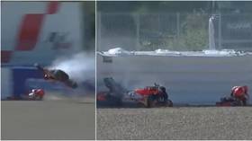 MotoGP king Marquez suffers TERRIFYING crash on SAME TRACK which almost caused career-ending injury last season (VIDEO)
