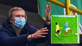 Look away now: Sickened Erling Haaland can’t watch as teammate Mateu Morey suffers horror injury in Dortmund cup clash (VIDEO)